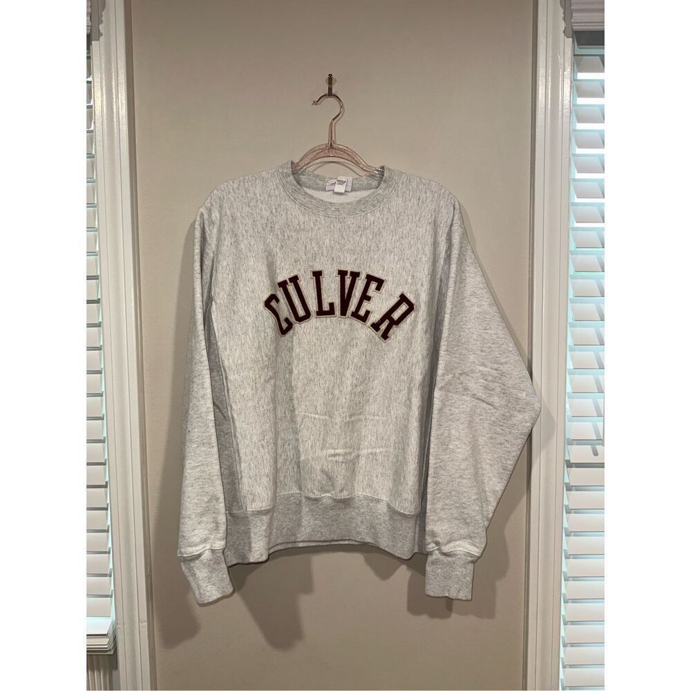 Culver Academics Vintage Champion Reverse Weave Crew Neck Sweater Medium